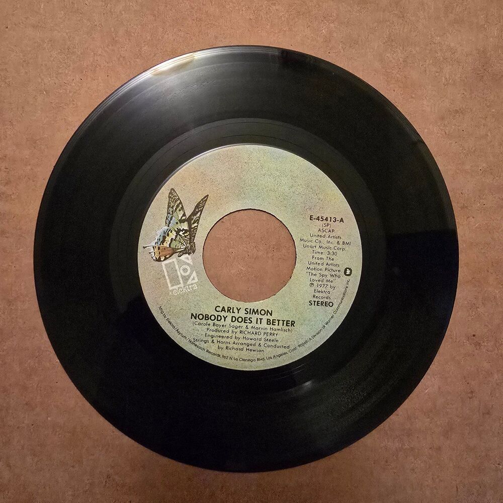 Carly Simon - after the storm / nobody does it better vinyl 45 record